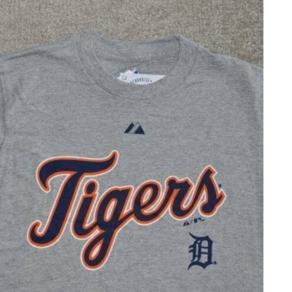 Mens Detroit Tigers Tank Top Gray Small MLB Baseball Muscle Shirt Crewneck - Picture 3 of 4